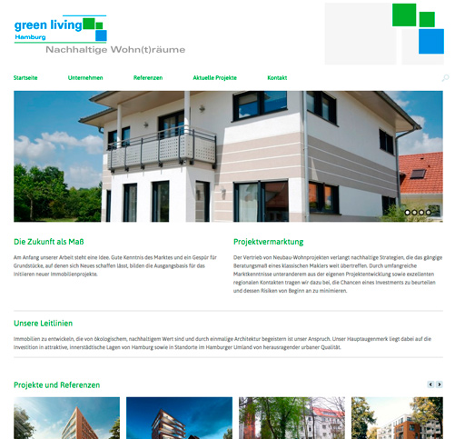 Eine Webseite für nachhaltige Wohnträume