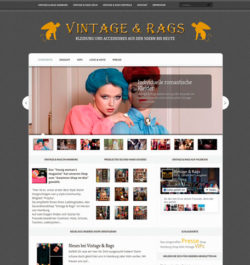 Webseite für Vintage & Rags