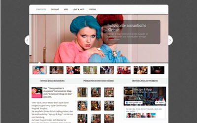 Webseite für Vintage & Rags