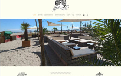 Konzept und Gestaltung der Webseite  für die Lighthouse Lounge Beach Bar